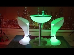 Terang Led Light Bar Cocktail Meja Dan Kursi Wireless Stand Up Bar Meja Untuk Partai