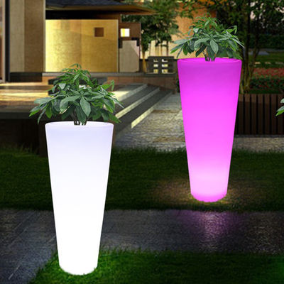 Pameran Botol Bunga Bercahaya Botol Tanaman Taman Berwarna-warni Botol Tanaman Plastik Lampu Lantai Penanaman Untuk Pesta Sewa