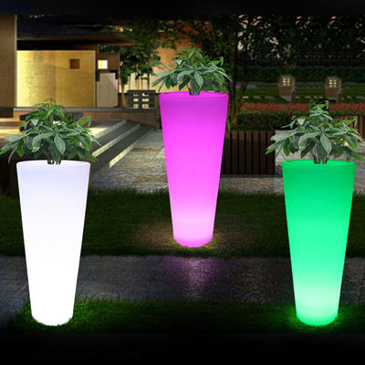 Pameran Botol Bunga Bercahaya Botol Tanaman Taman Berwarna-warni Botol Tanaman Plastik Lampu Lantai Penanaman Untuk Pesta Sewa