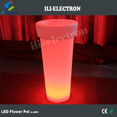 lampu highboy dipimpin pot bunga buatan dengan 16 warna berubah dengan remote control