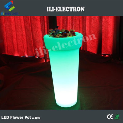 lampu highboy dipimpin pot bunga buatan dengan 16 warna berubah dengan remote control
