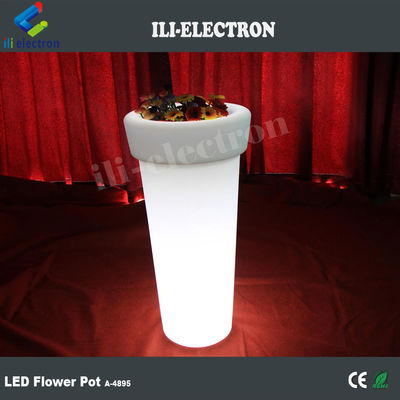 lampu highboy dipimpin pot bunga buatan dengan 16 warna berubah dengan remote control