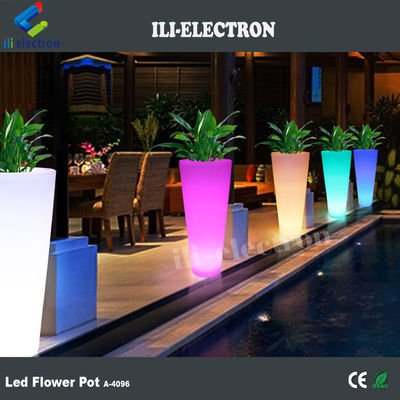 Outdoor Waterproof Led Flower Planters Jenis Kontrol Sentuh