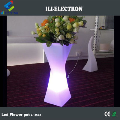 Rechargeable Single LED Lighted Twisted Flower Pot Warna yang Disesuaikan