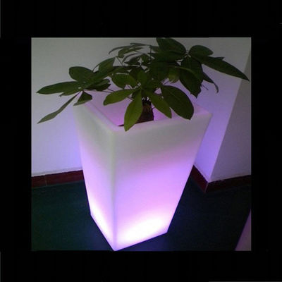 China Supplier Outdoor LED Terang Terang Square Plant Pot 80000 jam Baterai