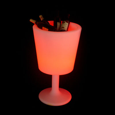 kontrol nirkabel menyinari plastik led es ember dengan berdiri untuk indoor dan outdoor