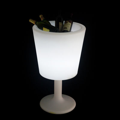 kontrol nirkabel menyinari plastik led es ember dengan berdiri untuk indoor dan outdoor
