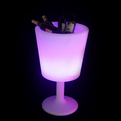 kontrol nirkabel menyinari plastik led es ember dengan berdiri untuk indoor dan outdoor