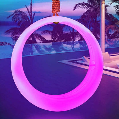 Hotel Modern PE plastik LED Swing LED isi ulang