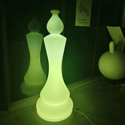 Lampu Taman Berbentuk Catur Led Plastik Terisi Ulang AC 85-265V