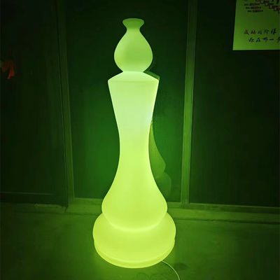 Lampu Taman Berbentuk Catur Led Plastik Terisi Ulang AC 85-265V