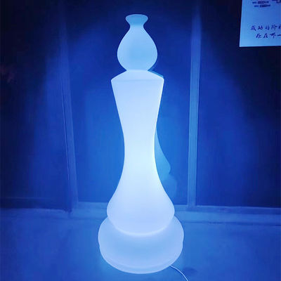 Lampu Taman Berbentuk Catur Led Plastik Terisi Ulang AC 85-265V