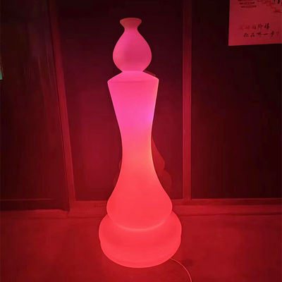 Lampu Taman Berbentuk Catur Led Plastik Terisi Ulang AC 85-265V