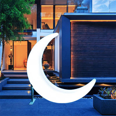 LED berbentuk bulan Swing Taman Dekoratif Lampu 16 Warna Berubah