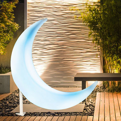 LED berbentuk bulan Swing Taman Dekoratif Lampu 16 Warna Berubah