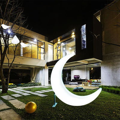 LED berbentuk bulan Swing Taman Dekoratif Lampu 16 Warna Berubah