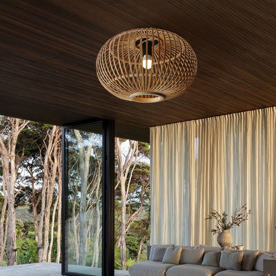 Customized Wicker Lamp Shade Pendant Untuk Langit-langit lorong dalam ruangan