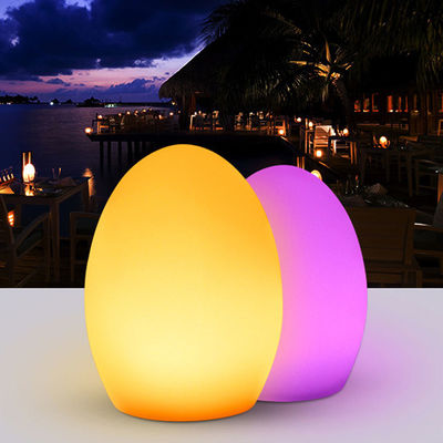 Lampu LED berbentuk telur tanpa kabel, lampu mood telur untuk klub malam di luar ruangan