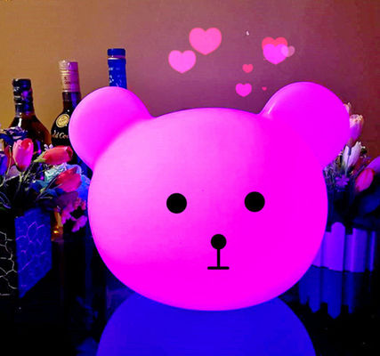 Mini Cute Bear Anak Bayi Dekorasi Indoor Portable LED Malam Lampu Lampu