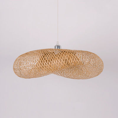 Lampu gantung Lampu langit-langit bambu Led Lampu gantungan Rattan