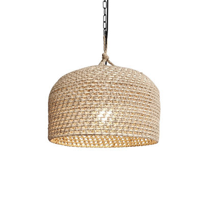 3500K Creative Rattan Pendant Light Switch Control Untuk Ruang Tamu