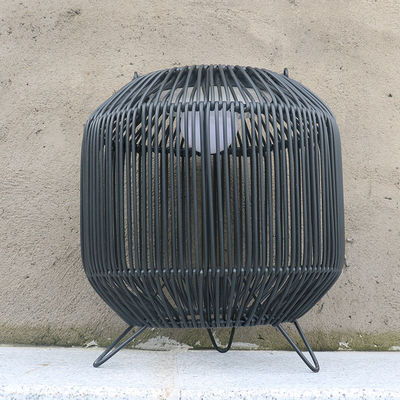 Lampu Surya Rotan Woven Portable 3500K IP65 Waterproof