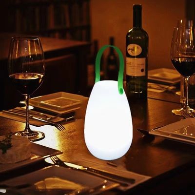 2700K CCT Lampu LED Plastik Portable Rechargeable Untuk Restoran