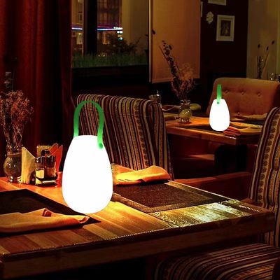 2700K CCT Lampu LED Plastik Portable Rechargeable Untuk Restoran