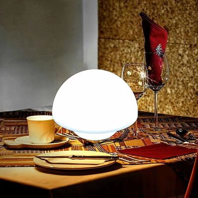 Jamur Desain Lampu Meja Cahaya isi ulang 4100K Netral Putih