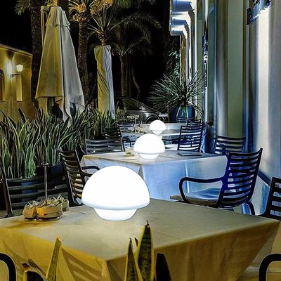 Jamur Desain Lampu Meja Cahaya isi ulang 4100K Netral Putih