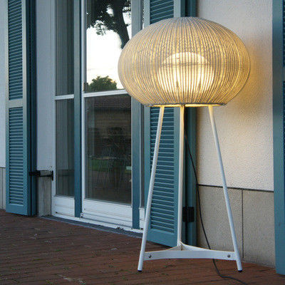Lampu Lantai Rotan Luar Ruangan Modern IP44 Waterproof Untuk Dekorasi Hotel
