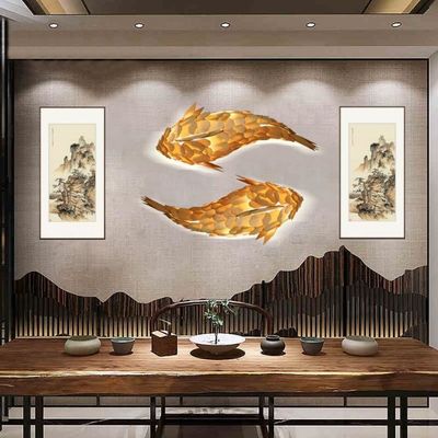 Desain ikan Lampu gantung Kreatif Lampu liontin Lampu lilin
