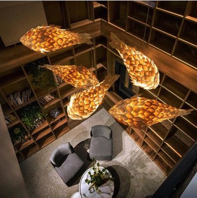 Desain ikan Lampu gantung Kreatif Lampu liontin Lampu lilin