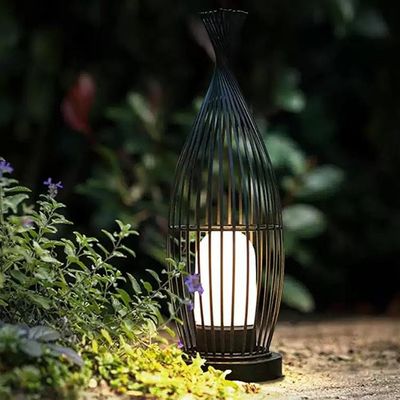 Lampu Lantai Rotan Tahan Air Untuk Balkon Luar Villa