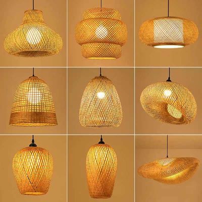Lampu gantung buatan tangan - Lampu lampu bambu - Lampu dekoratif bambu gantung