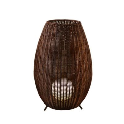 35cm/45cm/78cm/128cm tinggi lampu berdiri artistik lampu lantai rotan wicker