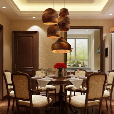 Desain seni kreatif lentera buatan tangan lampu liontin bayangan