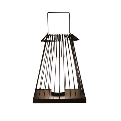 Creative Rattan Floor Lantern Lamp E27 Base Untuk Taman Luar Ruangan