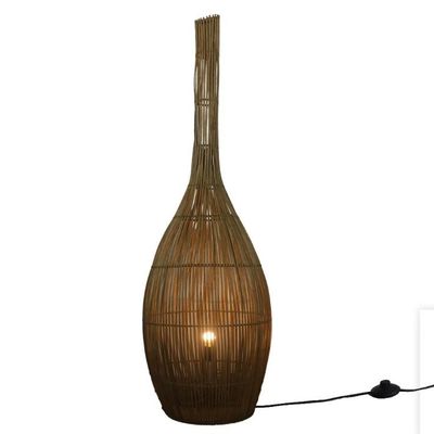 3500K Artistik Lampu Lantai Rattan Cahaya Untuk Hotel Club ruang tamu