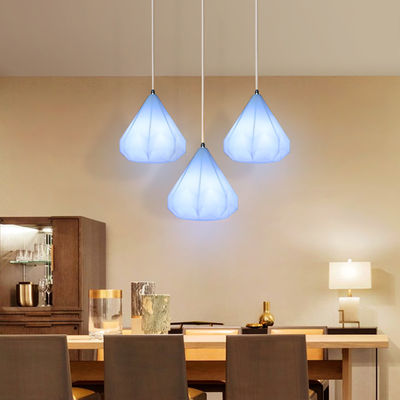 Lampu gantung desain plastik rhomboid kontrol nirkabel