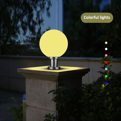 Lampu bola bercahaya tahan air bertenaga surya dengan ukuran 20cm 25cm 30cm