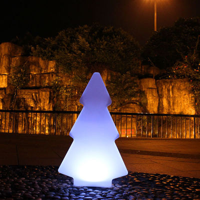 Plastik LED Lampu Cahaya Luar Ruang Bentuk Pohon Untuk Dekorasi Natal