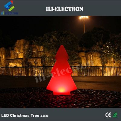 Plastik LED Lampu Cahaya Luar Ruang Bentuk Pohon Untuk Dekorasi Natal