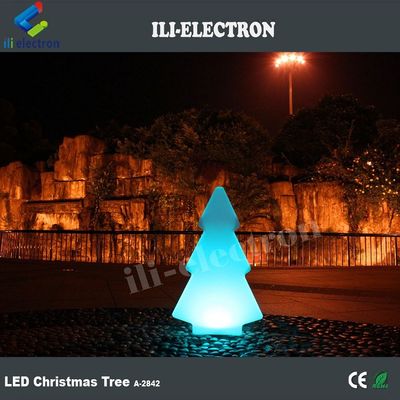 Plastik LED Lampu Cahaya Luar Ruang Bentuk Pohon Untuk Dekorasi Natal