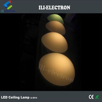 PE Plastic LED Half Sphere Light Rechargeable Untuk Dekorasi Natal
