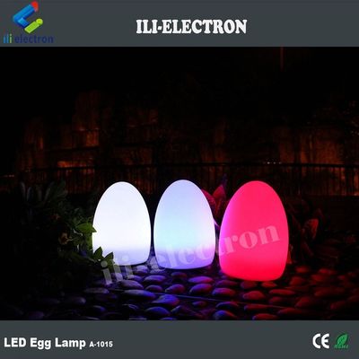 Remote Control Bentuk Telur Lampu Malam IP65 Waterproof PE Bahan plastik