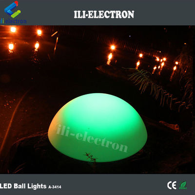 cahaya dekoratif led plastik warna-warni tahan air setengah lingkaran