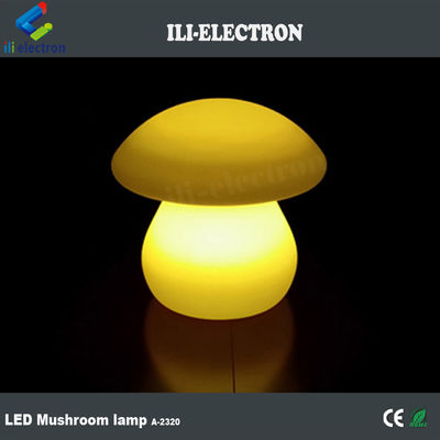 Lampu meja bercahaya plastik PE berbentuk jamur