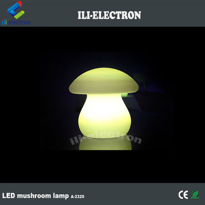 Lampu meja bercahaya plastik PE berbentuk jamur