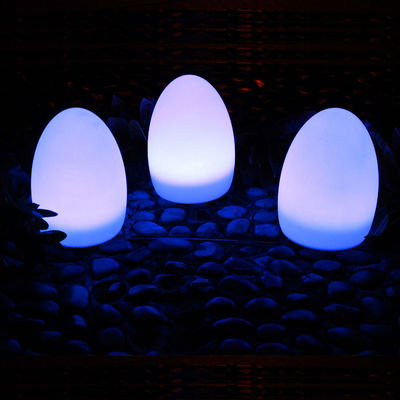 USB Pengisian Plastik Bentuk Telur Lampu LED Wireless Dengan Baterai Lithium Terisi Ulang